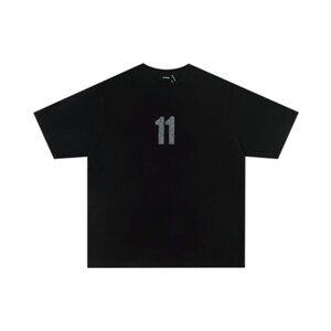 WE11DONE ironed diamond 11 number round neck short-sleeved T-shirt
